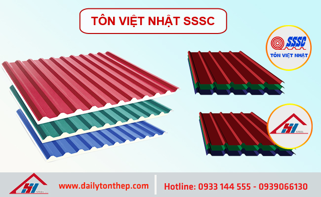 Bảng báo giá tôn việt nhật SSSC chính hãng giá mới nhất